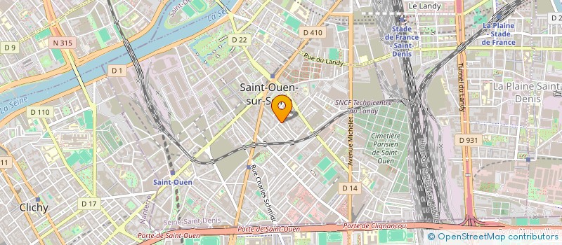 localisation de l'entreprise MADAME GENEVIEVE LANDSMANN  SAINT-OUEN-SUR-SEINE
