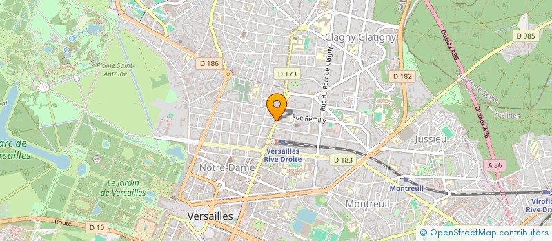 localisation de l'entreprise MADAME GENEVIEVE LAPAQUE à VERSAILLES