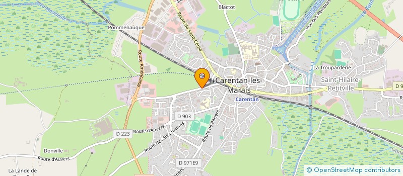 localisation de l'entreprise MADAME GENEVIEVE LAURENCE  MEAUTIS