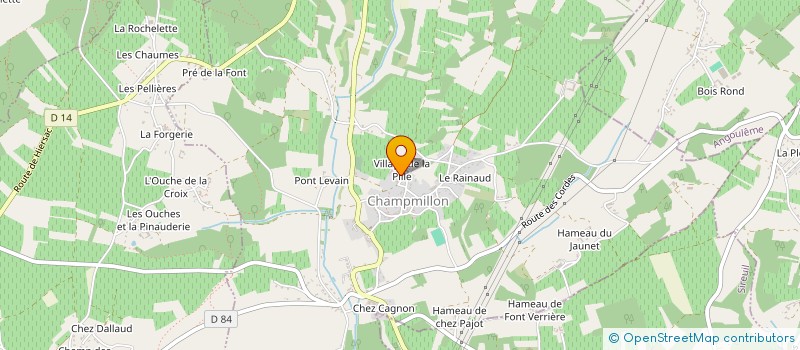 localisation de l'entreprise MADAME GENEVIEVE LAURENT à CHAMPMILLON
