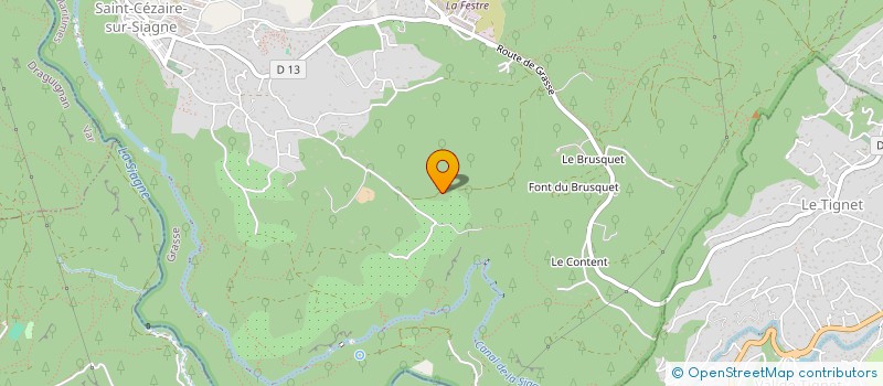 localisation de l'entreprise MADAME GENEVIEVE LAVERGNE à SAINT-CEZAIRE-SUR-SIAGNE