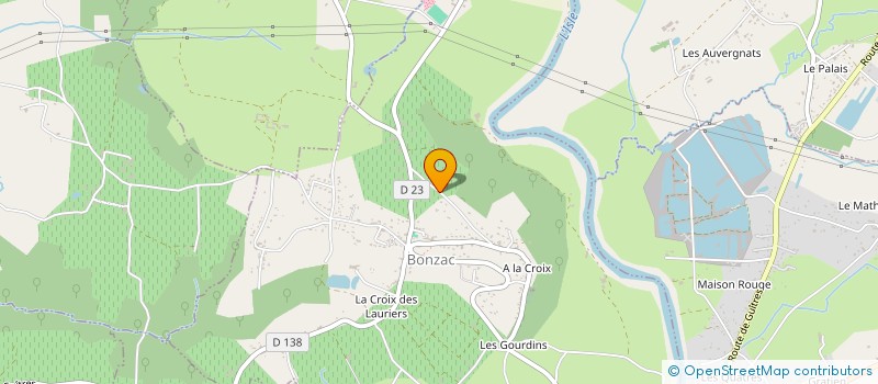 localisation de l'entreprise MADAME GENEVIEVE LAVIDALIE  BONZAC