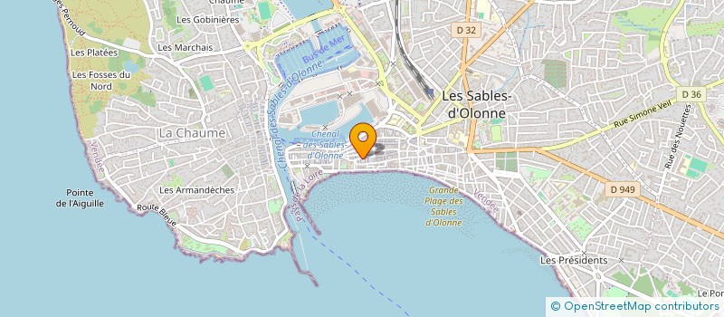 localisation de l'entreprise MADAME GENEVIEVE LE CALLENNEC à LES SABLES D'OLONNE