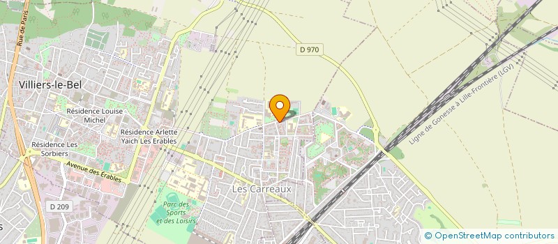 localisation de l'entreprise MADAME GENEVIEVE LE KER  VILLIERS-LE-BEL