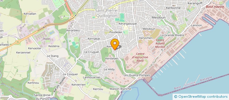 localisation de l'entreprise MADAME GENEVIEVE LE ROUX à BREST