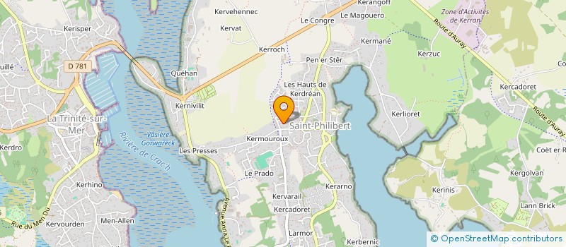 localisation de l'entreprise MADAME GENEVIEVE LEBEC  SAINT-PHILIBERT