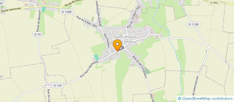 localisation de l'entreprise MADAME GENEVIEVE LECLERCQ  SAINT-HILAIRE-LEZ-CAMBRAI