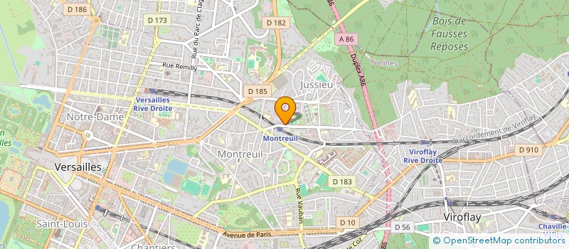 localisation de l'entreprise MADAME GENEVIEVE LEFEVRE à VERSAILLES