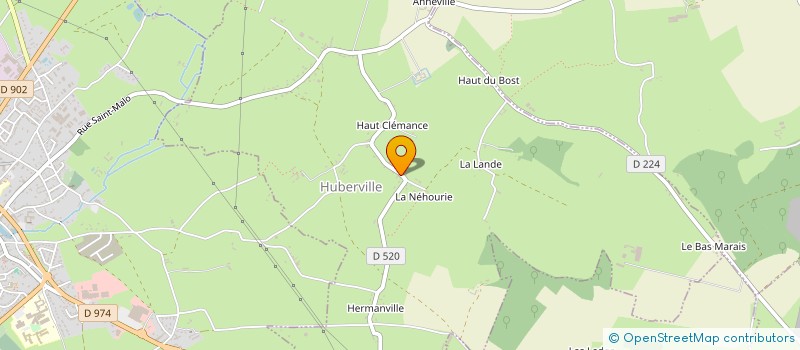 localisation de l'entreprise MADAME GENEVIEVE LEGOUPIL à HUBERVILLE