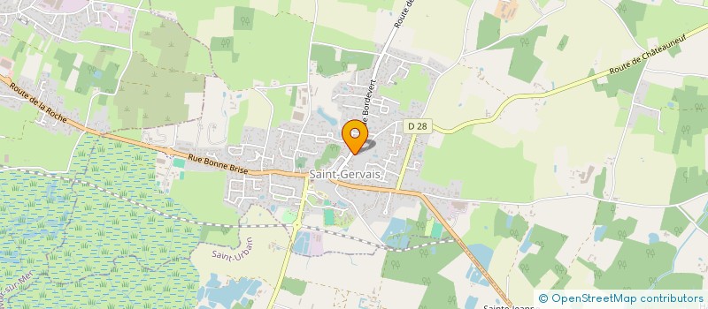 localisation de l'entreprise MADAME GENEVIEVE LEGRAND  SAINT-GERVAIS