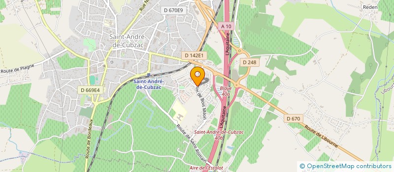 localisation de l'entreprise MADAME GENEVIEVE LEJEUNE  SAINT-ANDRE-DE-CUBZAC