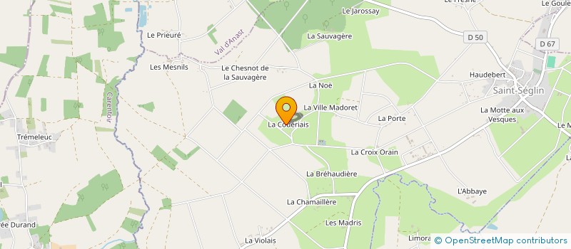 localisation de l'entreprise MADAME GENEVIEVE LELIEVRE à SAINT-SEGLIN