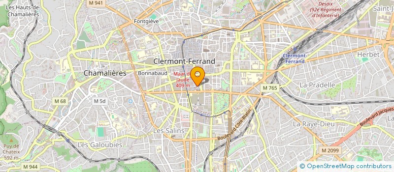 localisation de l'entreprise MADAME GENEVIEVE LEVALLOIS  CLERMONT-FERRAND