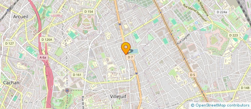 localisation de l'entreprise MADAME GENEVIEVE LEVIEUX  VILLEJUIF