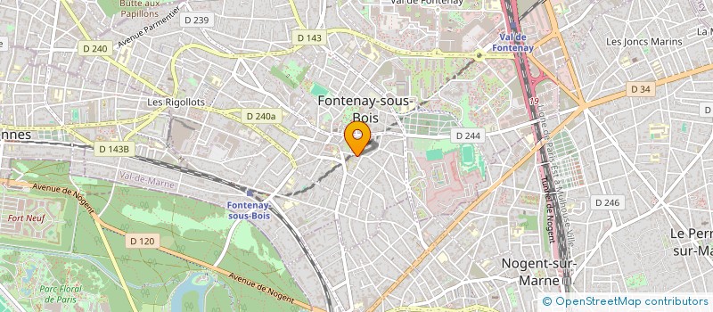 localisation de l'entreprise MADAME GENEVIEVE LEVY à FONTENAY-SOUS-BOIS