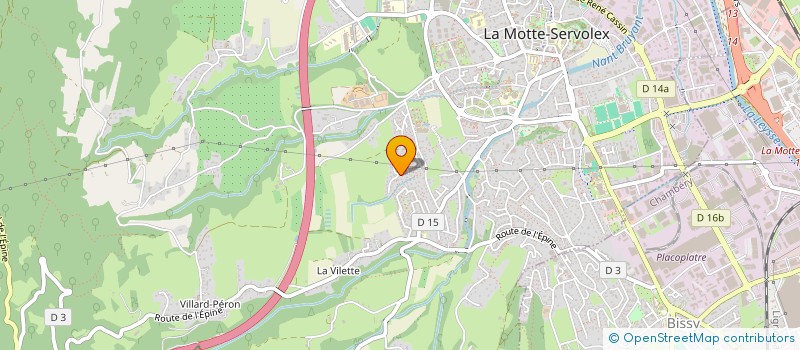 localisation de l'entreprise MADAME GENEVIEVE LISETTE MENUT  LA MOTTE-SERVOLEX