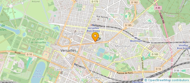 localisation de l'entreprise MADAME GENEVIEVE LLOBEL à VERSAILLES