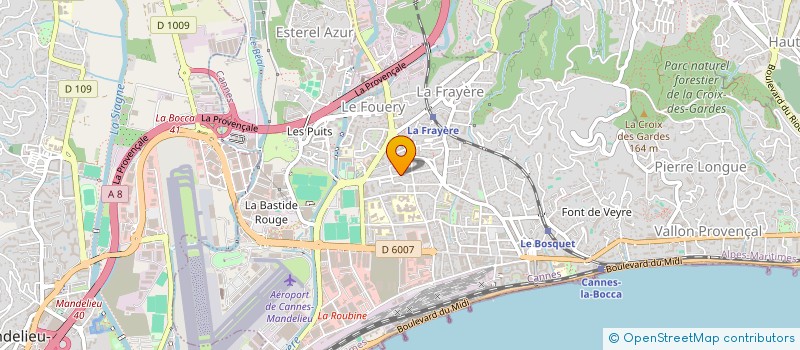 localisation de l'entreprise MADAME GENEVIEVE LLORED à CANNES