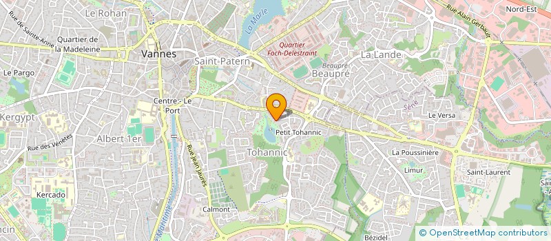 localisation de l'entreprise MADAME GENEVIEVE LOCQUIN à VANNES