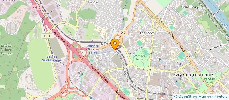 localisation de l'entreprise MADAME GENEVIEVE LOUIS  EVRY-COURCOURONNES