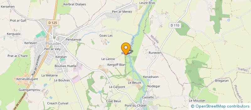 localisation de l'entreprise MADAME GENEVIEVE LUCAS  PLOUIDER