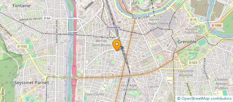 localisation de l'entreprise MADAME GENEVIEVE LUSCIETTO  GRENOBLE