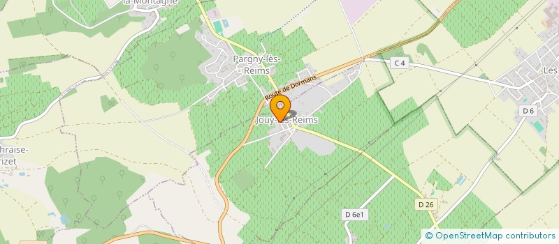 localisation de l'entreprise MADAME GENEVIEVE MAGRON  JOUY-LES-REIMS