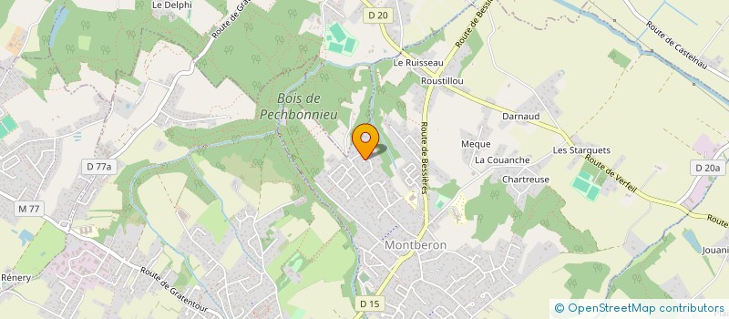 localisation de l'entreprise MADAME GENEVIEVE MAILLET  MONTBERON