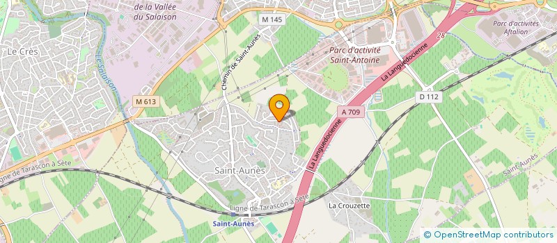 localisation de l'entreprise MADAME GENEVIEVE MARCHAL  SAINT-AUNES