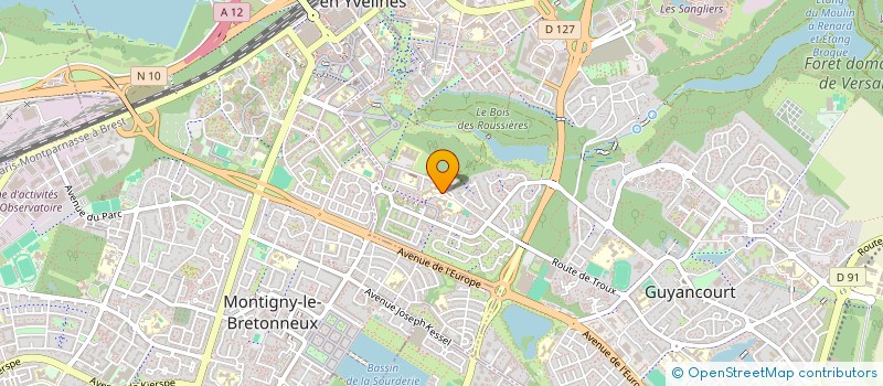 localisation de l'entreprise MADAME GENEVIEVE MARCHAND  GUYANCOURT