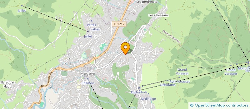 localisation de l'entreprise MADAME GENEVIEVE MARIE  MEGEVE