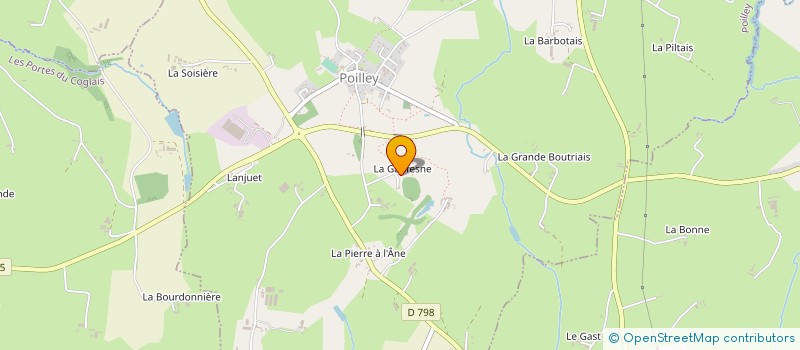 localisation de l'entreprise MADAME GENEVIEVE MARIN à POILLEY