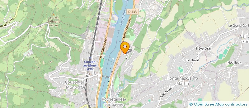 localisation de l'entreprise MADAME GENEVIEVE MARMET à ROCHETAILLEE-SUR-SAONE