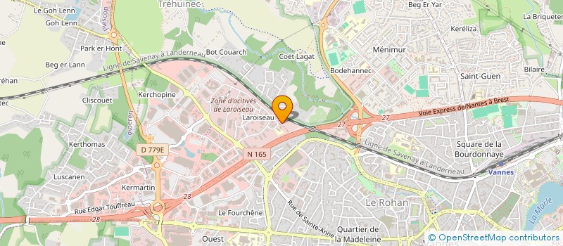 localisation de l'entreprise MADAME GENEVIEVE MARO à VANNES