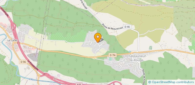 localisation de l'entreprise MADAME GENEVIEVE MARTIN  CHATEAUNEUF-LE-ROUGE