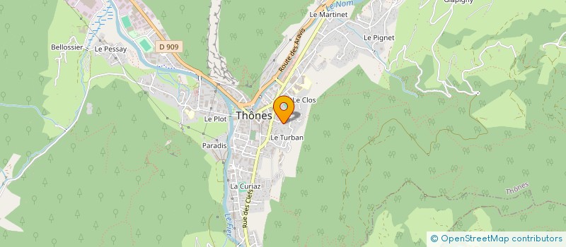 localisation de l'entreprise MADAME GENEVIEVE MASSON  THONES