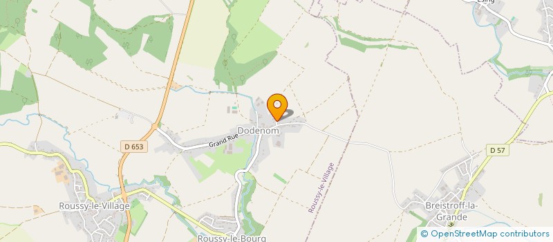 localisation de l'entreprise MADAME GENEVIEVE MATHE  ROUSSY-LE-VILLAGE