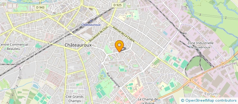 localisation de l'entreprise MADAME GENEVIEVE MATHIEU à CHATEAUROUX