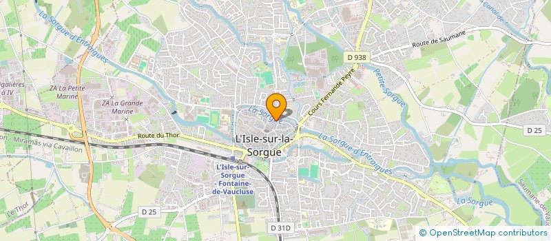 localisation de l'entreprise MADAME GENEVIEVE MAYEUR à L'ISLE-SUR-LA-SORGUE
