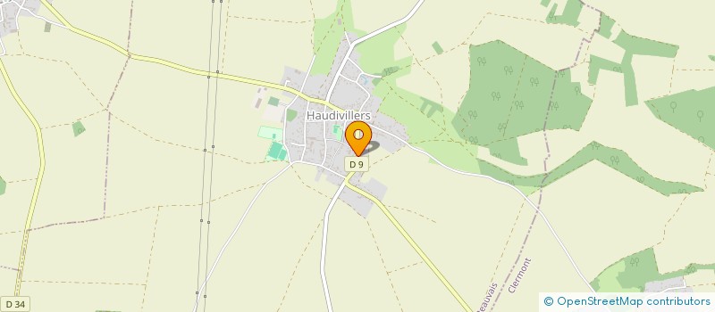 localisation de l'entreprise MADAME GENEVIEVE MAYEUX  HAUDIVILLERS