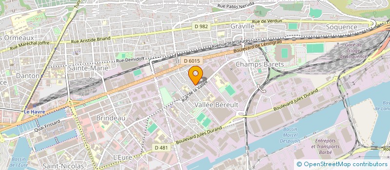 localisation de l'entreprise MADAME GENEVIEVE MBIYAVANGA  LE HAVRE