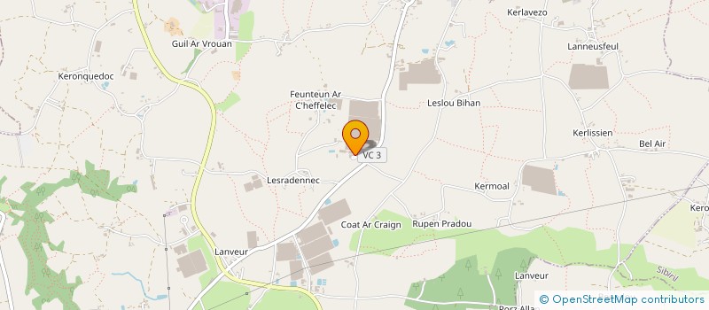 localisation de l'entreprise MADAME GENEVIEVE MEAR à CLEDER