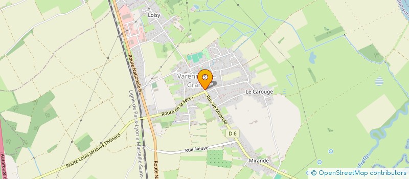 localisation de l'entreprise MADAME GENEVIEVE MENEVAUT  VARENNES-LE-GRAND