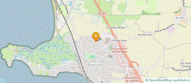 localisation de l'entreprise MADAME GENEVIEVE MERIC à ANGOULINS