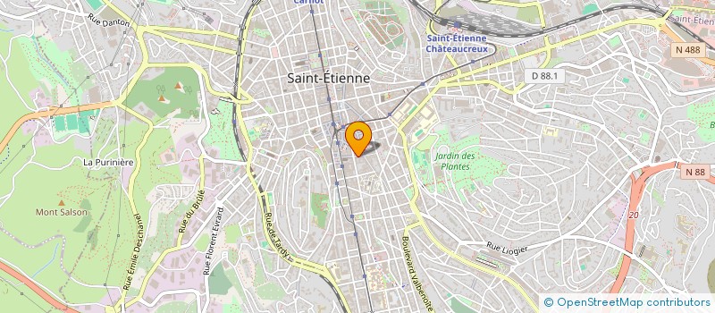 localisation de l'entreprise MADAME GENEVIEVE MERLEY  SAINT-ETIENNE