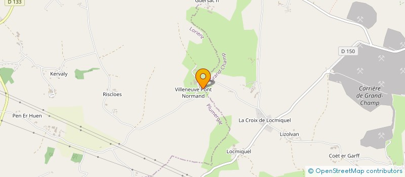 localisation de l'entreprise MADAME GENEVIEVE MILLER  PLUMERGAT