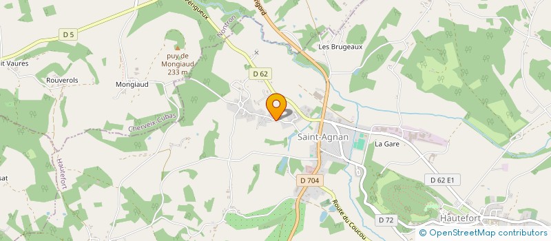 localisation de l'entreprise MADAME GENEVIEVE MINOS  HAUTEFORT