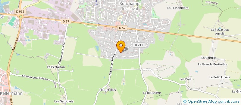 localisation de l'entreprise MADAME GENEVIEVE MONGONDRY à BONCHAMP-LES-LAVAL