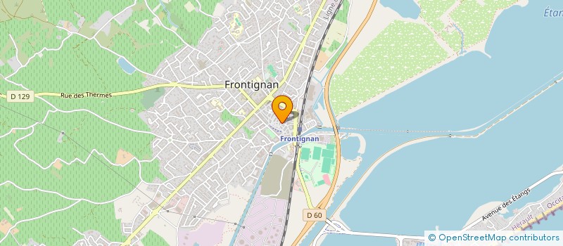 localisation de l'entreprise MADAME GENEVIEVE MORAND  FRONTIGNAN