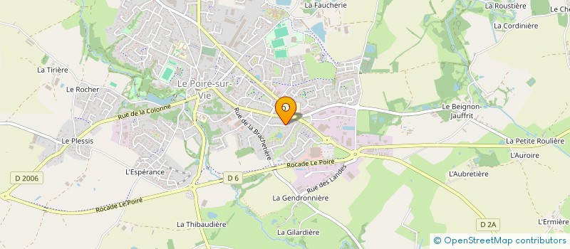 localisation de l'entreprise MADAME GENEVIEVE MOREAU  LE POIRE-SUR-VIE